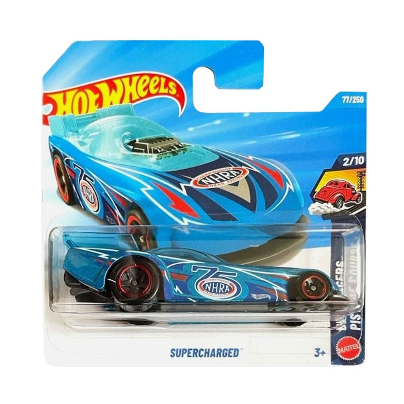 Базовий автомобіль Hot Wheels Supercharged, блакитний, від 3 років, 11*3.5*11 см (5785)